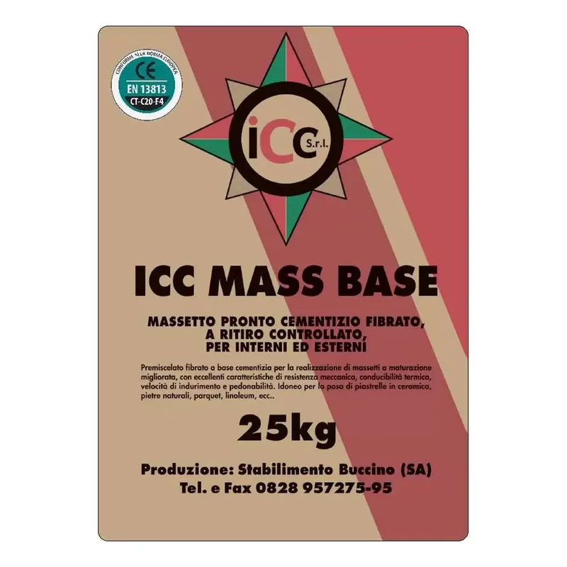 Massetto pronto base 25 Kg ICC Tijdelijk Beschikbaar