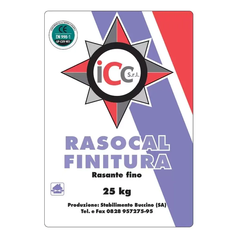 Rasocal intonachino fino bianco da 25Kg ICC Meest Verkocht