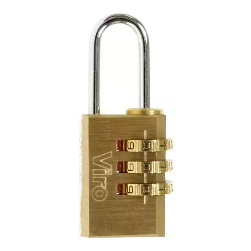 Seizoensaanbieding Lucchetto per valigie a combinazione variabile in ottone 406.20.7 Viro