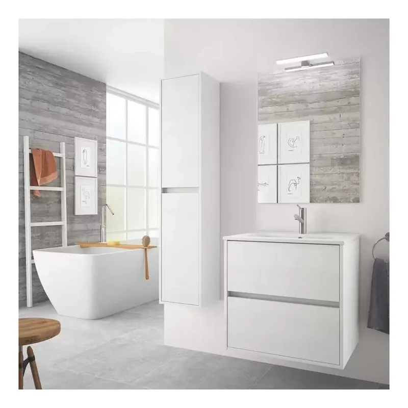 Merkproduct Mobile bagno 70cm con specchio Noja 700 bianco lucido Salgar