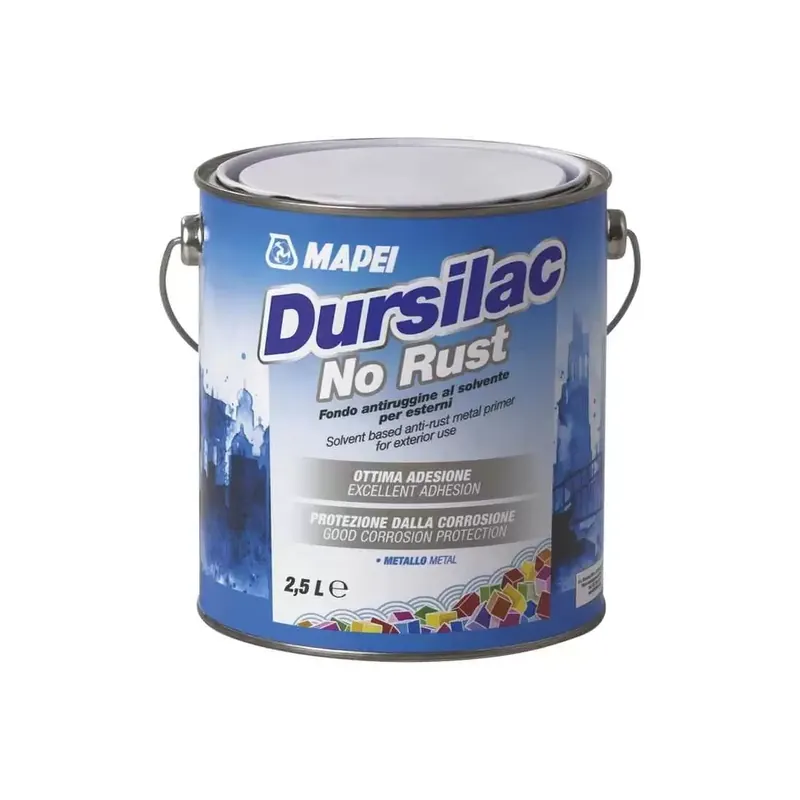 Seizoensaanbieding Fondo antiruggine a solvente grigio per esterni Dursilac No Rust Mapei
