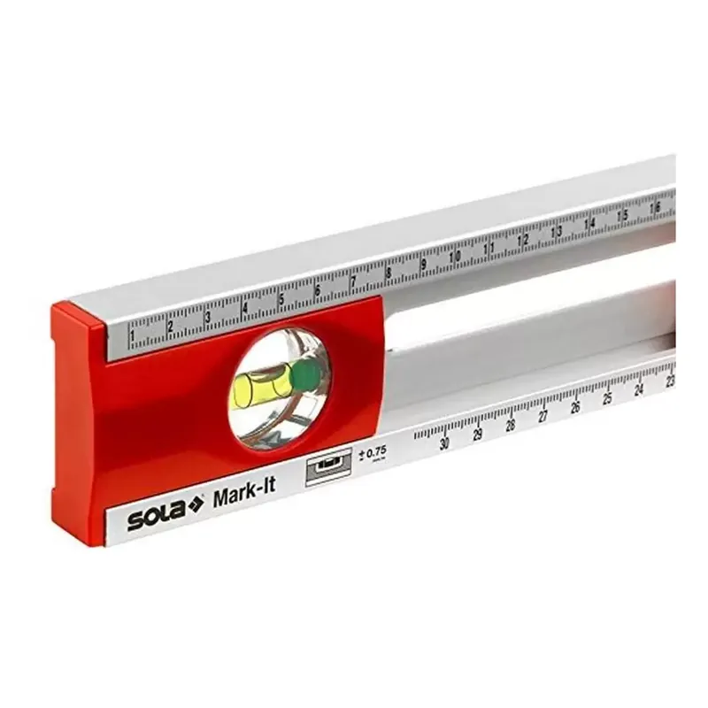 Livella tracciatura alluminio 2 bolle 80 cm Mark-It Sola Seizoensaanbieding