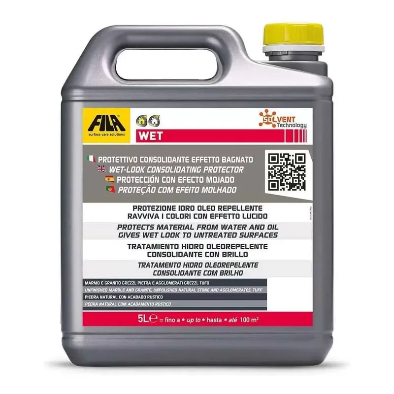 Protettivo per Pietra Naturale Effetto Bagnato Fila Wet 5 Litri Gecertificeerd