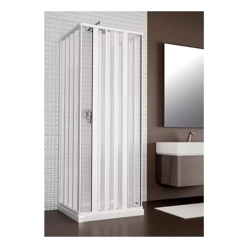 Seizoensaanbieding Box doccia 70x120x70 cm a tre lati con apertura bilaterale Rio PVC