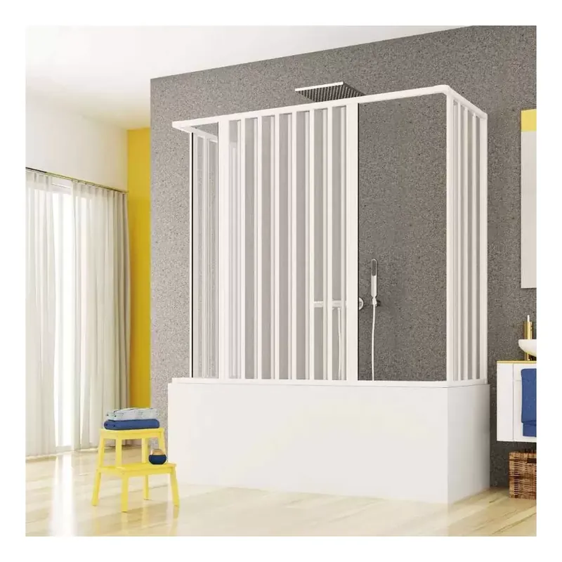 Koopje Box vasca 70x160x70 cm a tre lati con doppia apertura ad angolo Oslo PVC