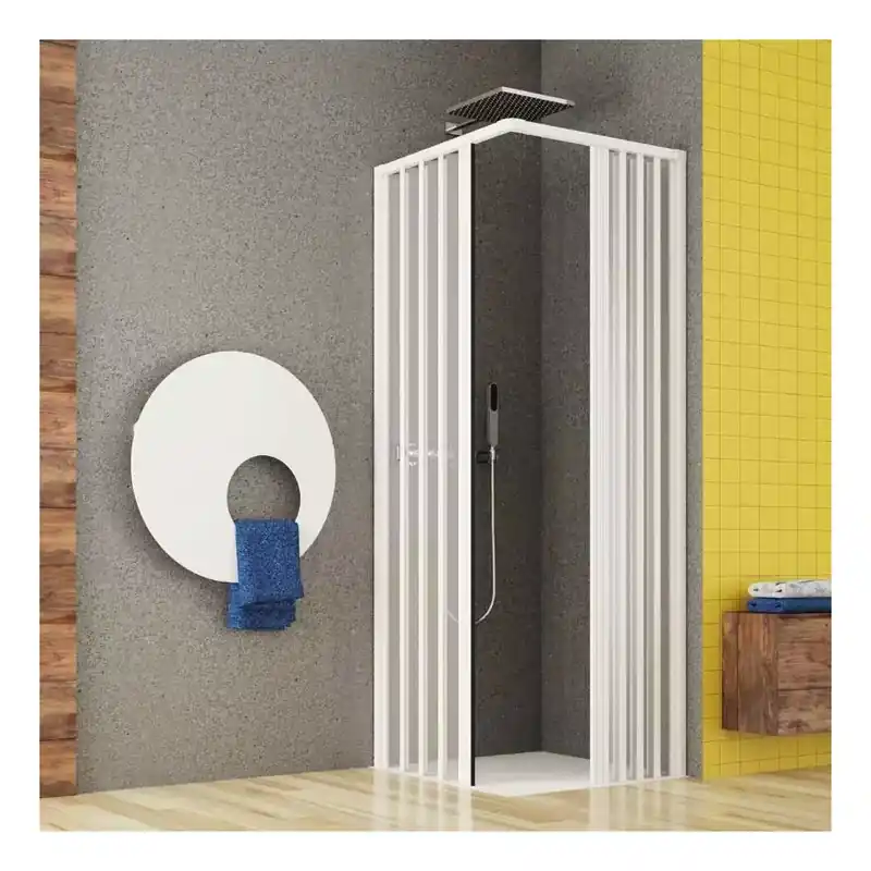 Beperkt Aanbod Box doccia 70x120 cm a due lati a pavimento Madrid PVC