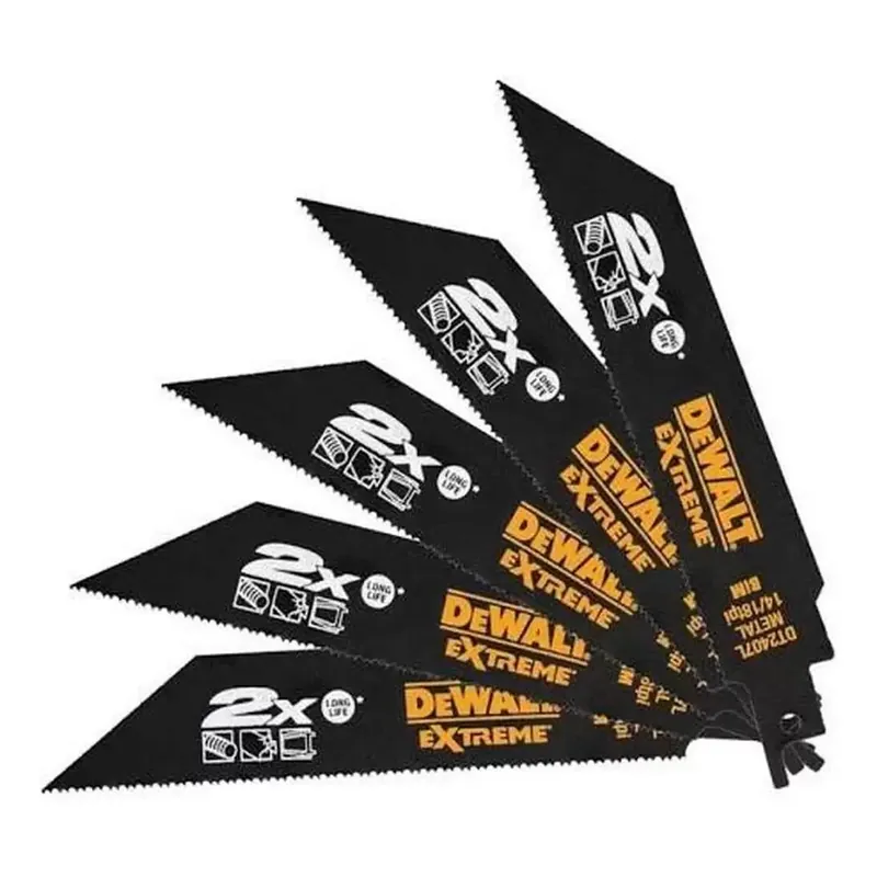 Set 5 lame per sega Bi-metal su Metallo 152 x 1.4 - 1.8 mm DT2407L DeWalt Speciale Aanbieding