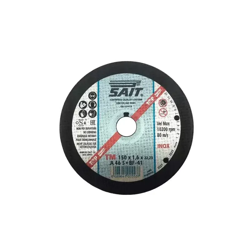 Gratis Retour Disco metal-inox A46S TM 150x1,6 01553