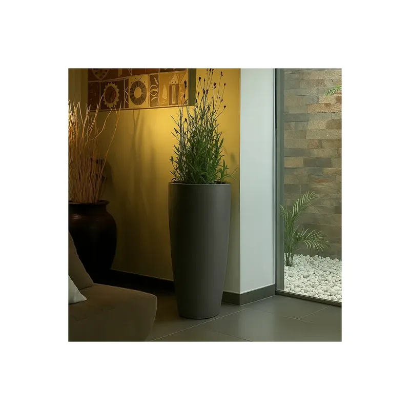 Laatste Kans Vaso alto 70cm in polietilene 70cm Stilo Round Monacis
