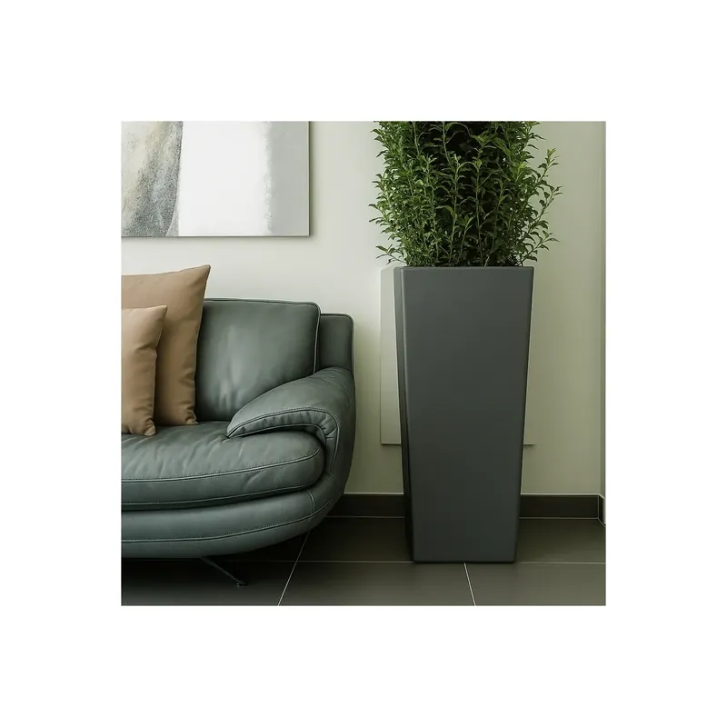 Vaso alto 90 cm in polietilene Stilo Square Monacis Flitsaanbieding