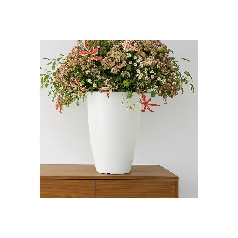 Vaso colorato 50cm in polietilene Prisma Round Monacis Aanbieding