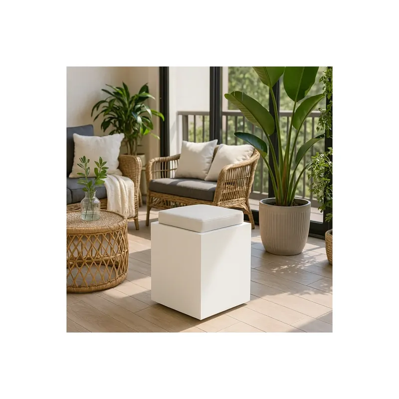 Korting Pouf da giardino alto 47.5cm Comfy Square Monacis