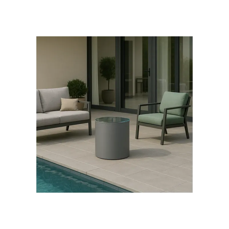 Veilige Betaling Tavolino da esterno in polietilene alto 50cm Relax Cromia Monacis