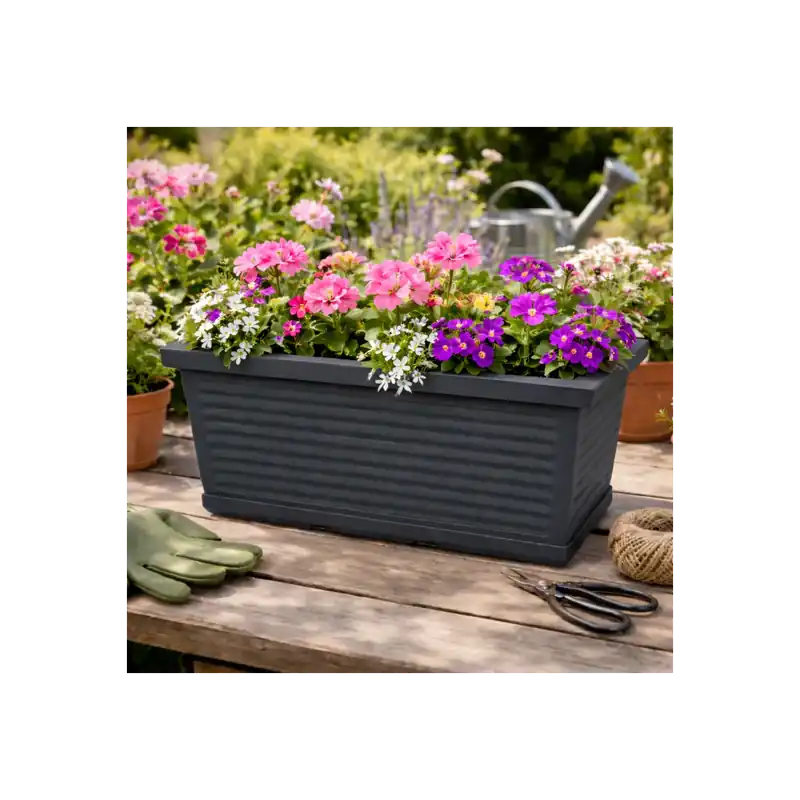 Nu Kopen Balconiera 60x22 cm in polietilene millerighe Rome Monacis