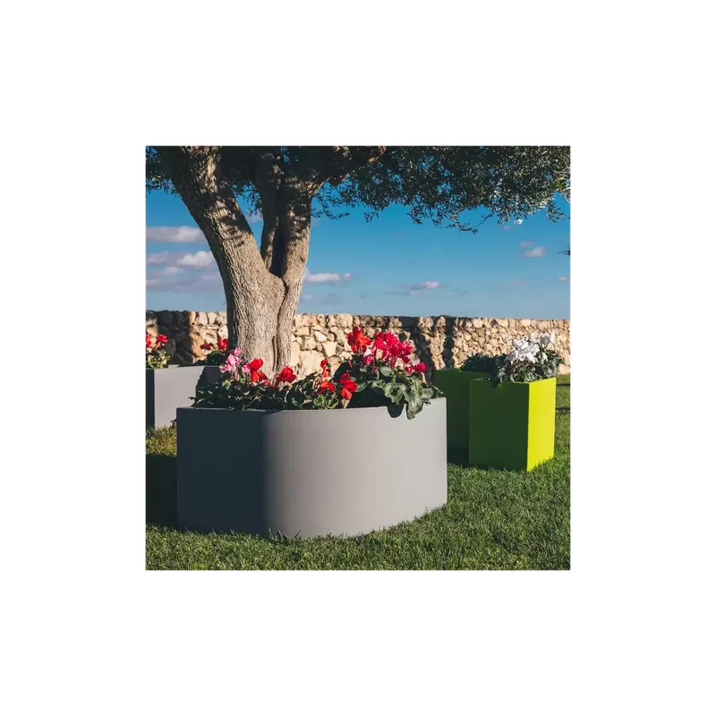 Alleen Vandaag Vaso angolare da giardino 80x80x35 cm Flowerpot Monacis