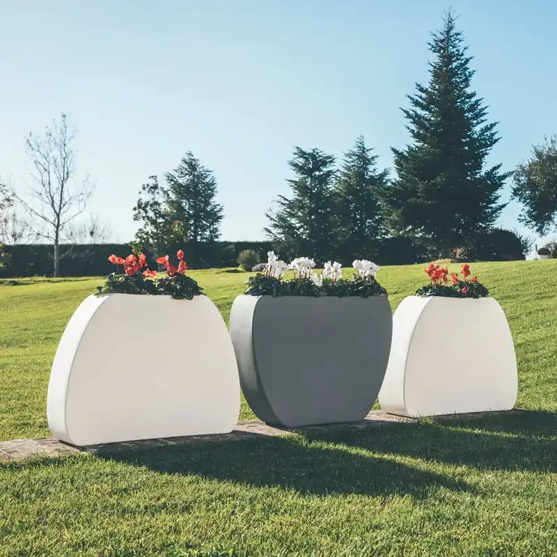 Laatste Versie Fioriera 80cm da giardino in polietilene Heart Monacis