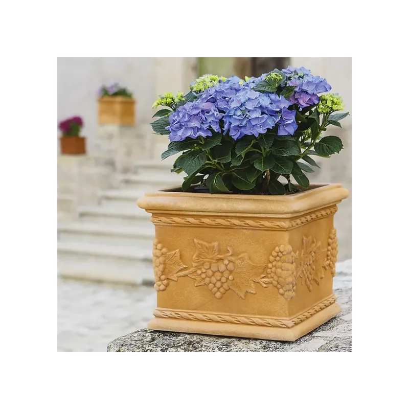 Gratis Retour Vaso da giardino quadrato in polietilene 25 cm Monacis