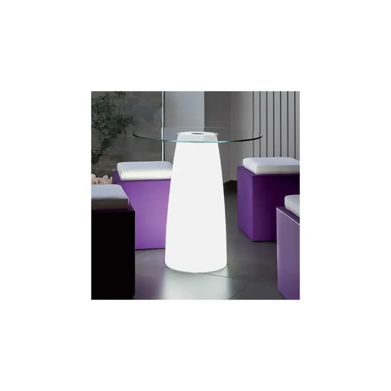 Tavolino Led multicolor a batteria e solare Break Bright Monacis Alleen Vandaag