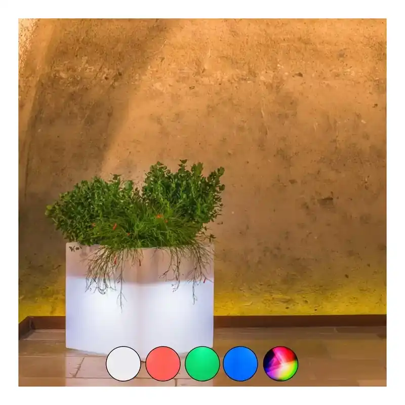 Direct Beschikbaar Vaso led 40x40x40h Cube Bright Monacis