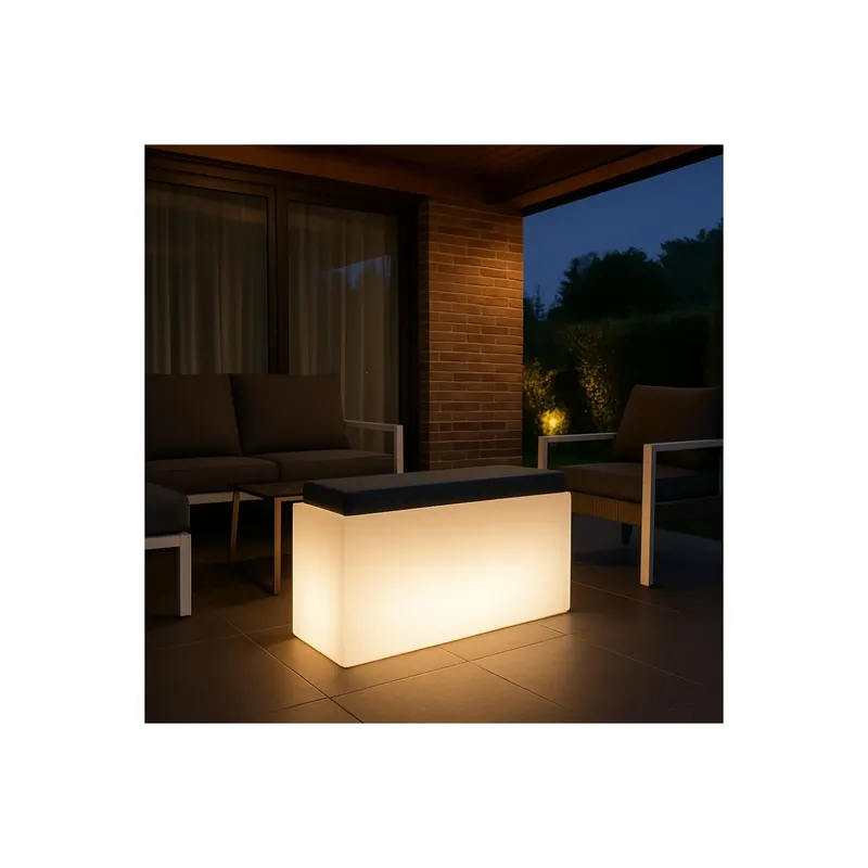 Pouf luminoso con cuscino interno/esterno Comfy Roomy Bright Monacis Laatste Versie