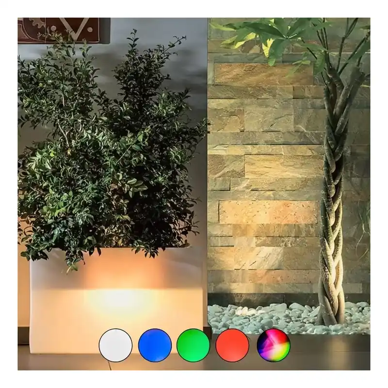 Veilige Betaling Vaso rettangolare led Flowerpot Bright Monacis