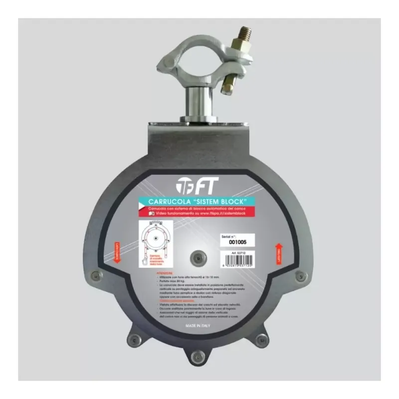 Carrucola autofrenante Block System FT 53712 Nu Kopen