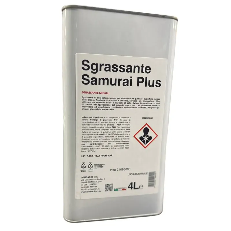 Populair Sgrassante Samurai Plus 4 lt Lombardi