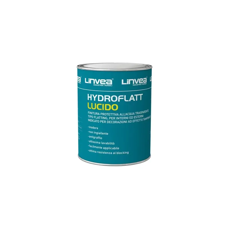 Exclusieve Aanbieding Finitura protettiva trasparente Hydroflatt Lucido Linvea 0.75LT
