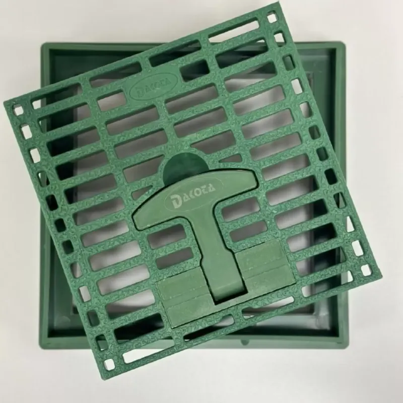 Griglia in PVC con telaio 20x20cm verde Dakota Lage Kosten
