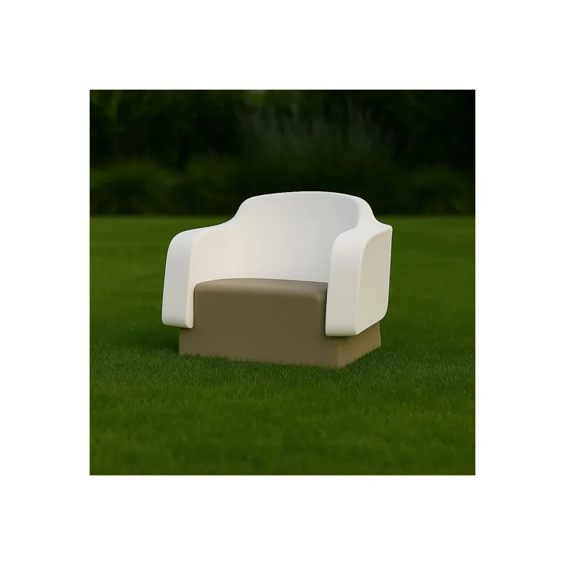 Populair Poltrona colorata da giardino Klimt Kloris Bianco & Tortora