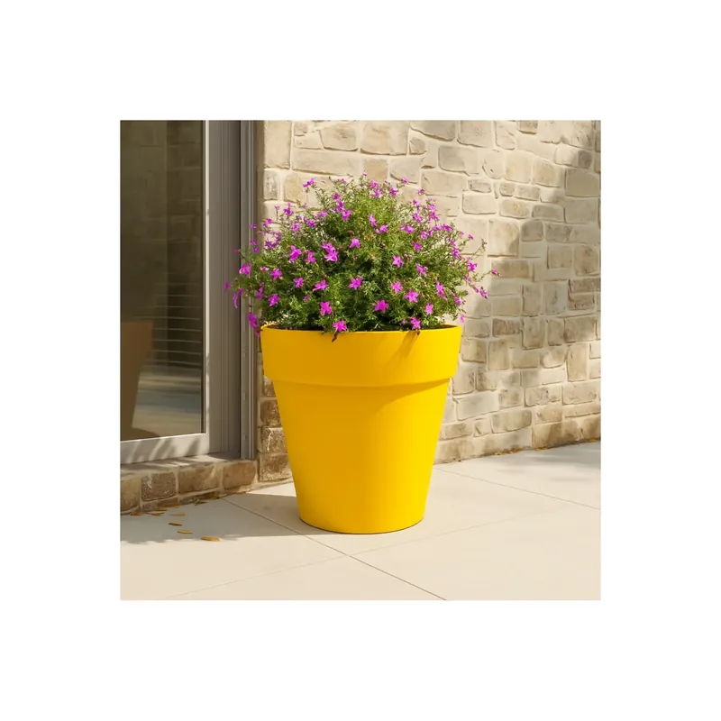 Vaso tutta capienza rotondo 70 cm e alto 63 cm in polietilene Romano Kloris Actieprijs
