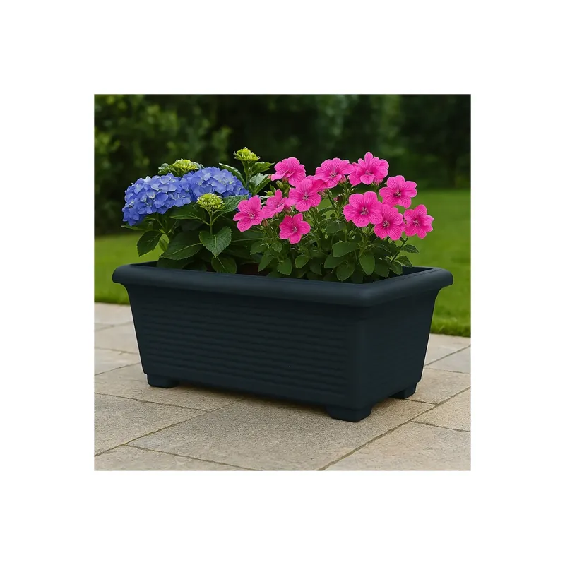 Fioriera rettangolare 80x39 cm millerighe Kloris Speciale Aanbieding