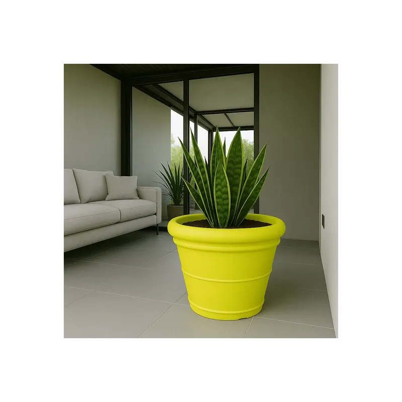 Vaso tondo in polietilene tutta capienza 50 cm Kloris Direct Verzonden