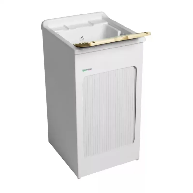 Mobile lavatoio 45x50x87h cm con vasca Lavacril Colavene bianco Gratis Retour