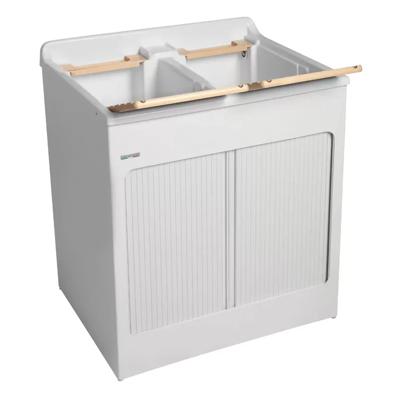 Mobile lavatoio 80x60x84h cm con vasca Lavacril Colavene bianco Premium