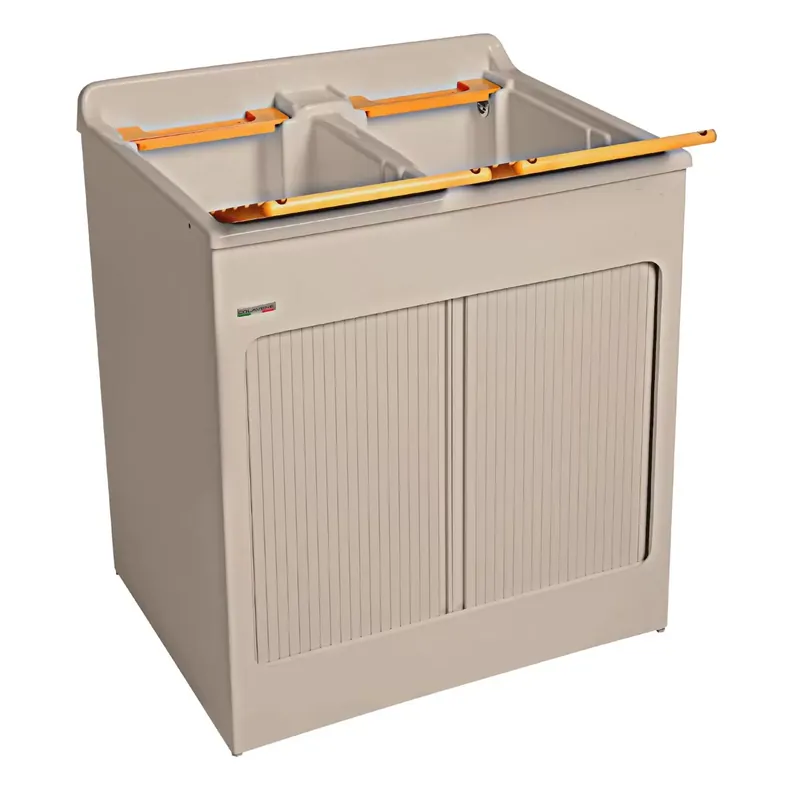 Bestseller Mobile lavatoio 80x60x84h cm con vasca Lavacril Colavene avorio