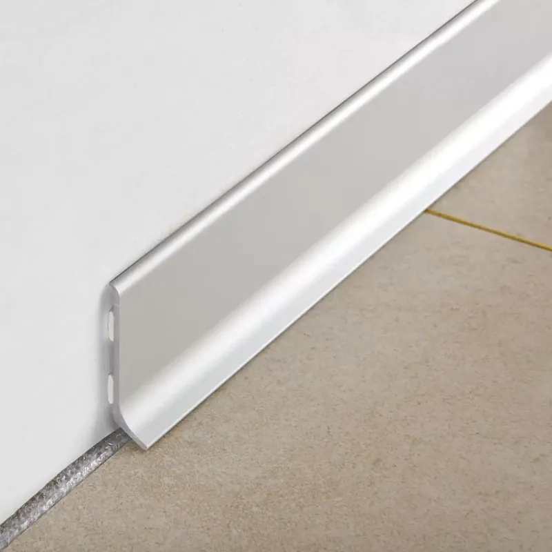 Voordeelprijs Battiscopa alluminio anodizzato argento 200 cm Progress Profiles BTAA
