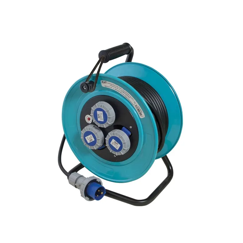 Avvolgicavo termoplastico con cavalletto 3 SPINA 2P+T 16A FT Seizoensaanbieding