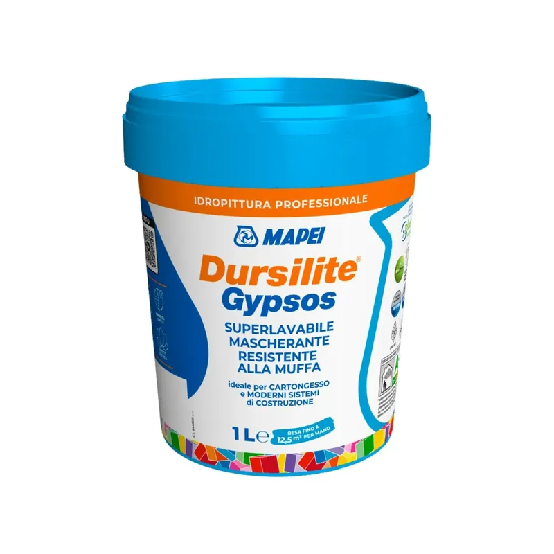 Snelle Levering Pittura lavabile resistente alle muffe colorata Dursilite Gypsos Mapei