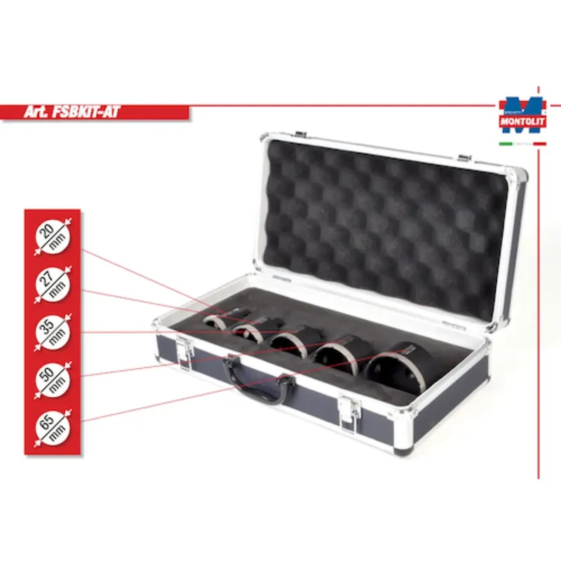 Kit frese foratura a secco FSBKIT-AT Montolit Koop Online