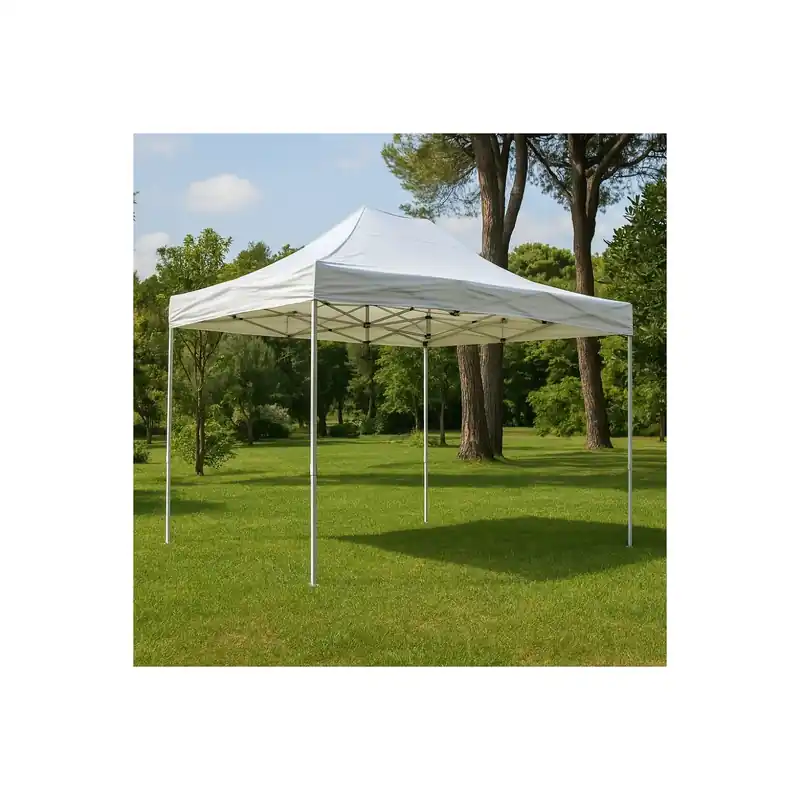 Gazebo pieghevole 3x4.5 metri bianco struttura in acciaio - PARTY Meest Verkocht