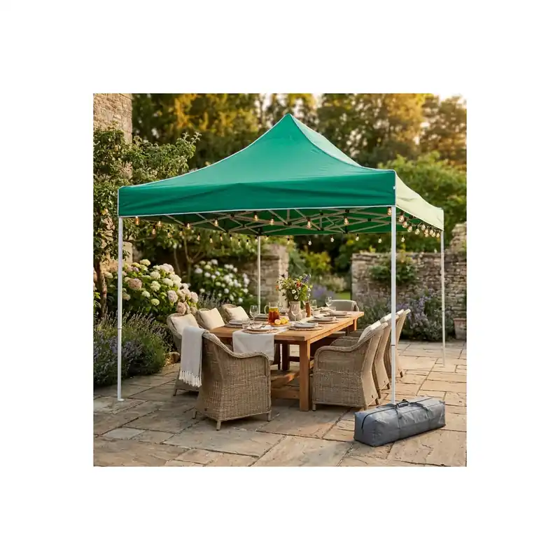 Gazebo pieghevole 3x4.5 metri con telo in poliestere verde - Holiday Koop Vandaag