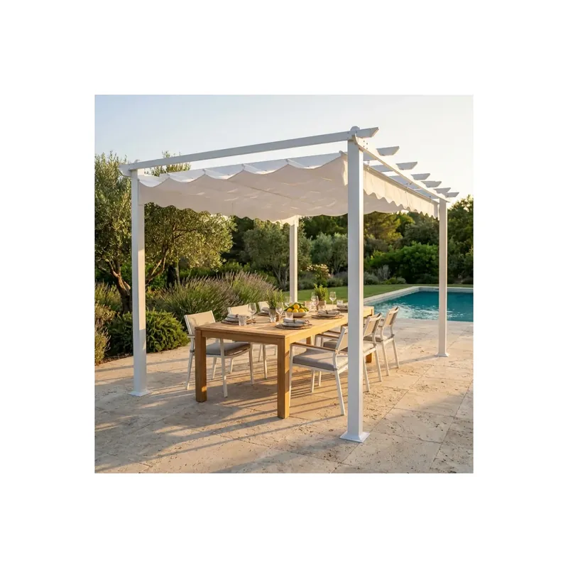 Voordeelprijs Gazebo rettangolare 3x4 m con struttura in alluminio bianco - Astoria