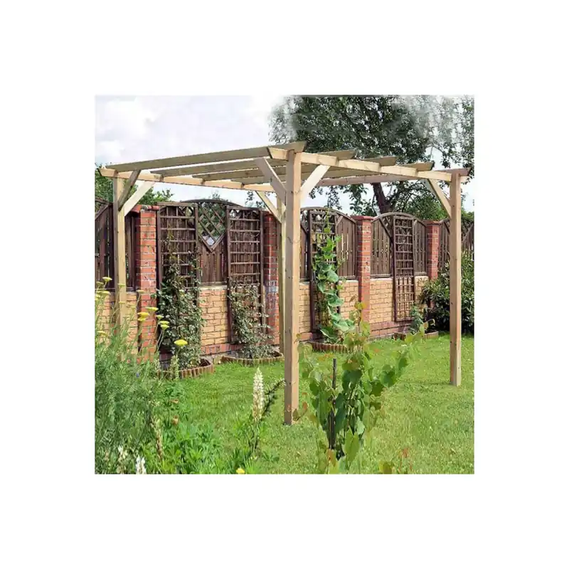 Pergola 3x3 metri in Pino impregnato in autoclave Merkproduct