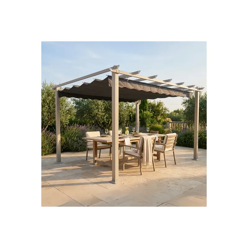 Laatste Kans Gazebo 3x4 metri Tortora Telo Grigio - Astoria