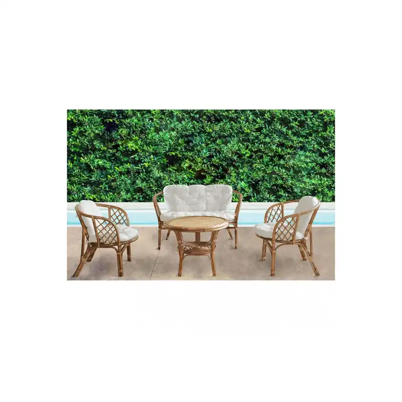 Salotto da giardino completo di tavolino Bahamas - Miele Seizoensaanbieding