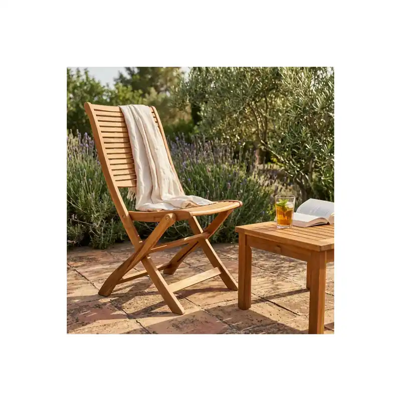 Weekendaanbieding Sedia da giardino in legno di acacia richiudibile Riviera