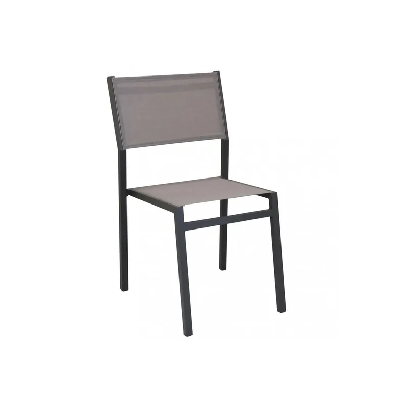 Laatste Kans Sedia da giardino impilabile con seduta in tessuto taupe Avana