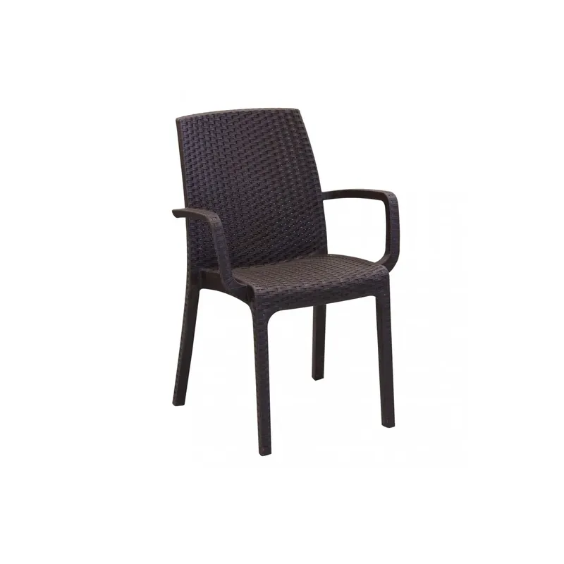 Seizoensaanbieding Sedia da giardino in wicker Marrone Indiana