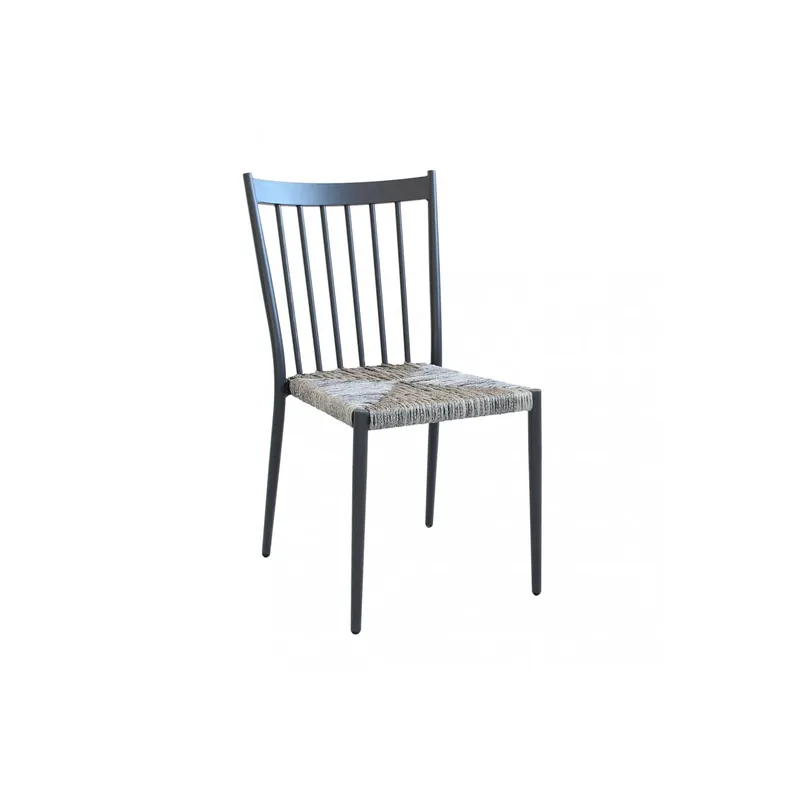 Sedia da giardino impilabile antracite Martinica Seizoensaanbieding